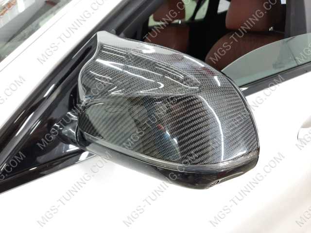 Крышки на зеркала в стиле X6M карбон на BMW X6 G06