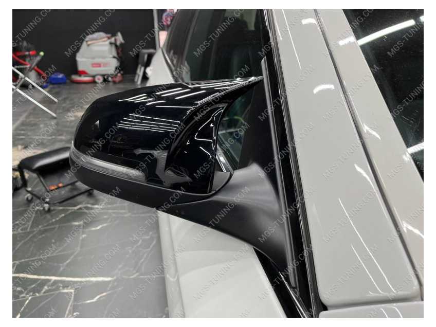 Крышки зеркал черный глянец в стиле м5 для BMW 5 series F10 бмв 5 серия ф10 рестайлинг