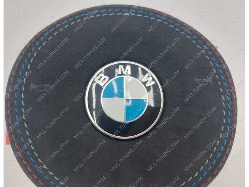 Крышка подушки безопасности BMW M-Performance алькантара с триколором М