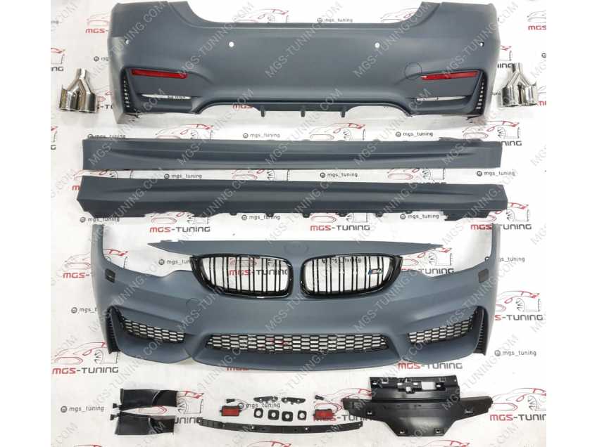 Обвес BMW 4 series f36 в стиле M4-Look + ноздри и насадки