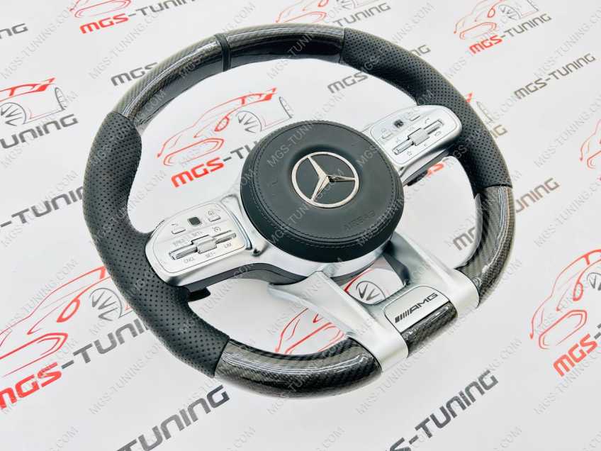 Руль Mercedes 63 AMG карбон + подушка