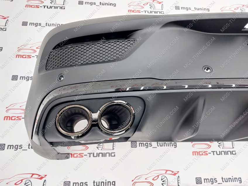 Диффузор Mercedes GLE Coupe C167 53 AMG черный + насадки