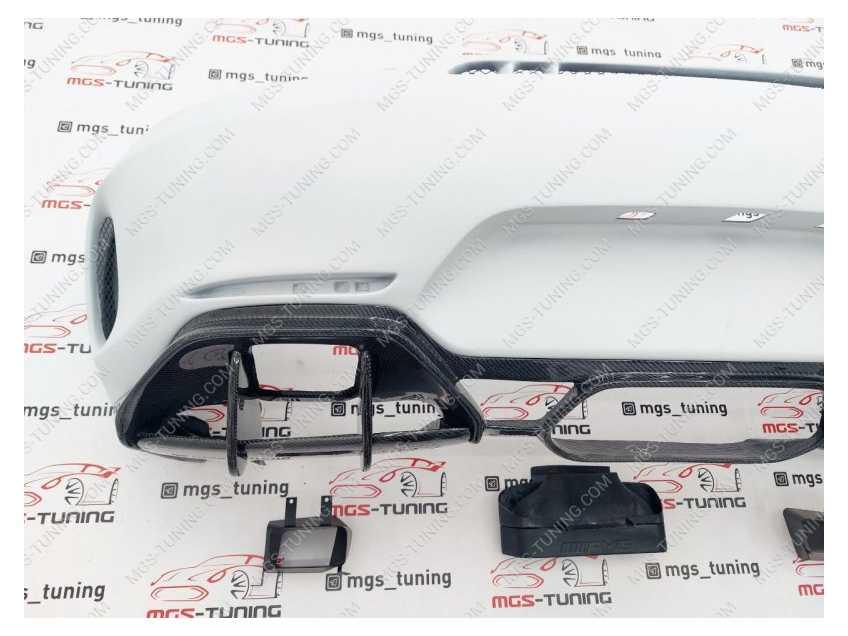 Задний бампер в стиле GTR на Mercedes AMG GT C190