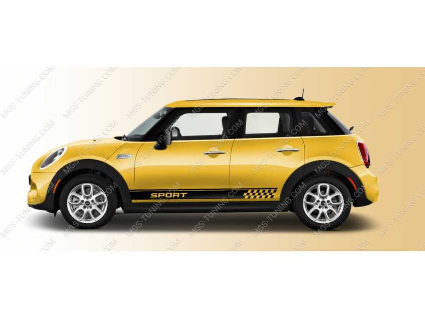 Наклейки на пороги Mini Cooper "Sport"