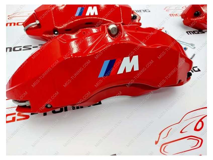 Накладки на суппорта BMW 5 series G30 алюминиевые красные