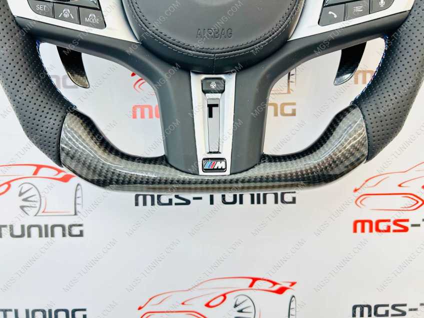 Руль BMW M G серия карбон с подогревом и дисплеем + подушка