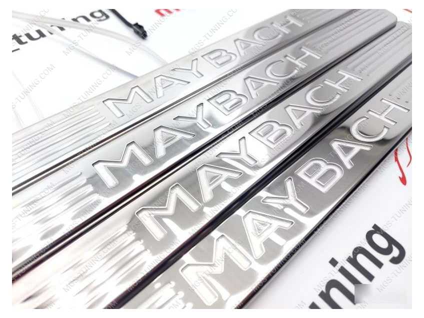 Накладки на пороги Maybach с подсветкой GLS X167