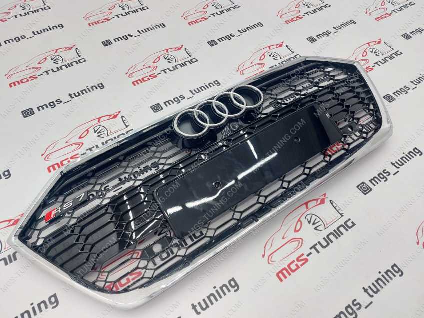 Решётка на Audi A7 18-н.в в стиле RS7 style #1