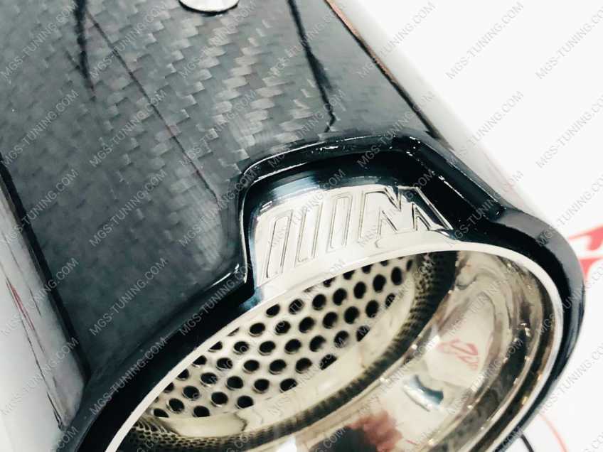 Насадка на выхлоп одинарная BMW М-Performance карбон (вход 64 мм.)