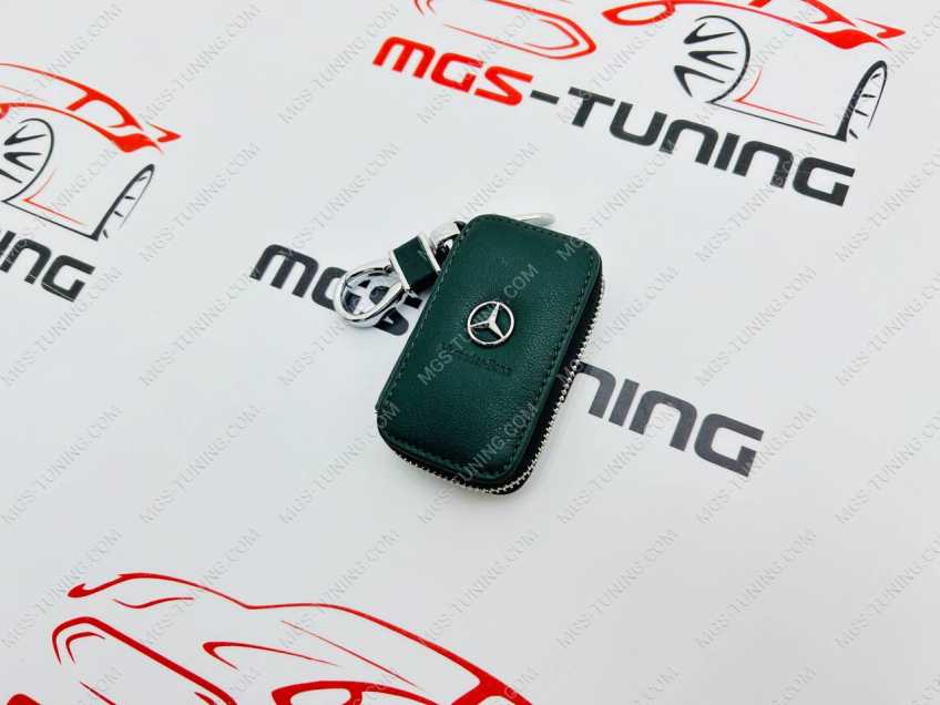 Ключница Mercedes универсальная темно-зеленая стиль 1