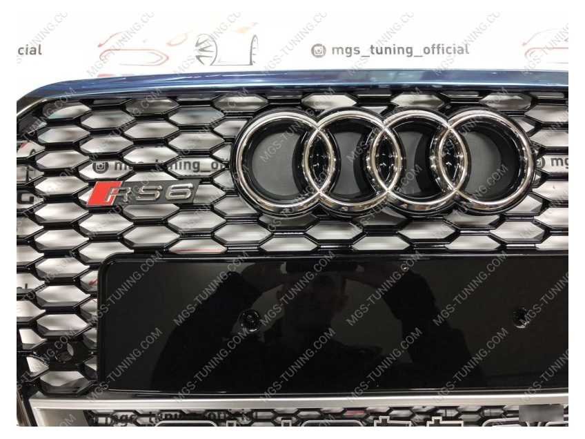 Решётка на Audi A6 11-14 Quattro в стиле RS6 style #1