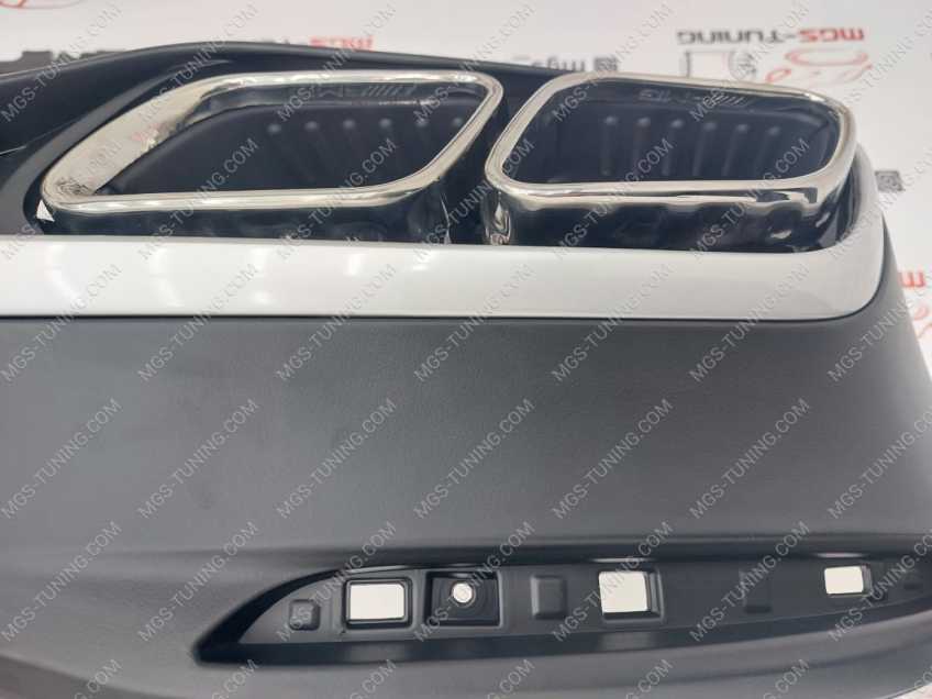 Диффузор Mercedes GLS-class X167 63 AMG хром + насадки