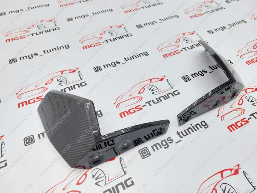 Клыки переднего бампера M-Performance BMW X5 G05 карбон