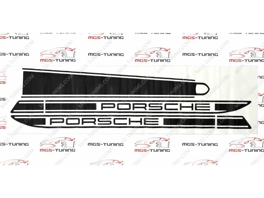 Наклейки Porsche Cayman черные
