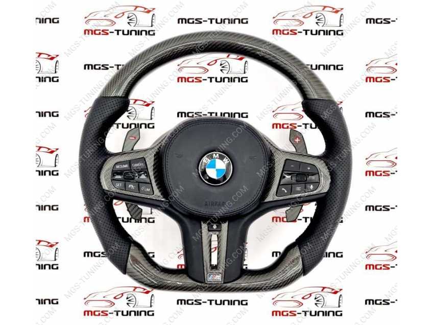 Руль BMW M G серия карбон с подогревом + подушка