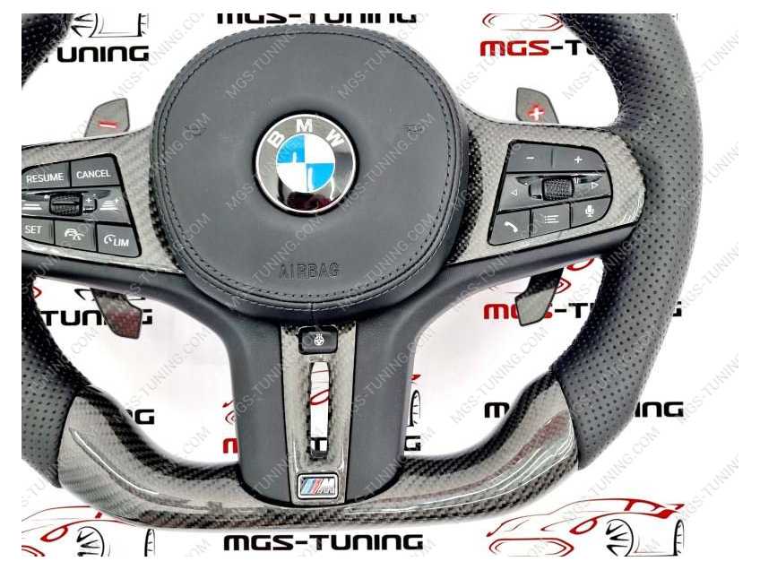Руль BMW M G серия карбон с подогревом + подушка