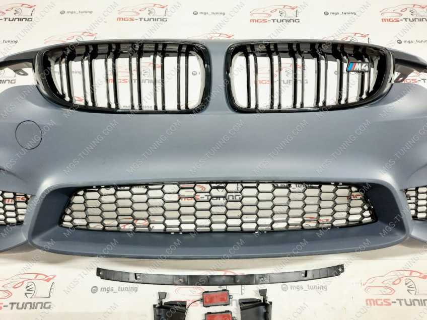 Бампер передний BMW 4 series f32/f36 М4-Look + ноздри