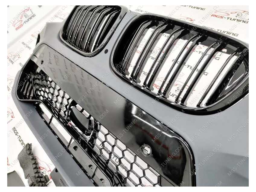Бампер передний с решеткой BMW X3/X4 G01/G02 стиль X3 M/X4 M