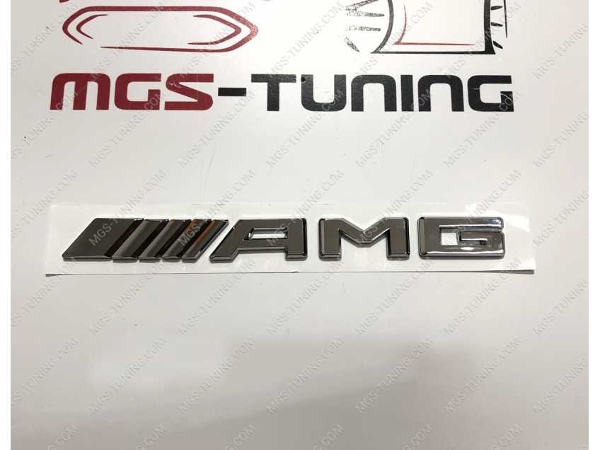 Шильдик AMG хром нового образца