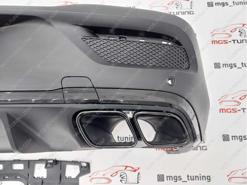 Диффузор Mercedes GLE Coupe C167 63 AMG черный + насадки