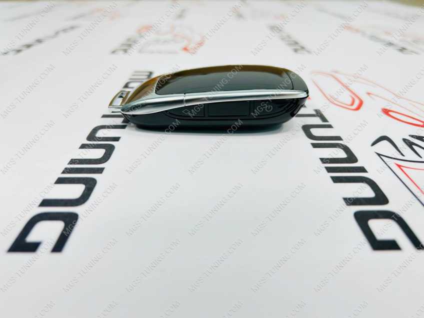 Смарт ключ автомобильный дизайн Mercedes Benz серебристый
