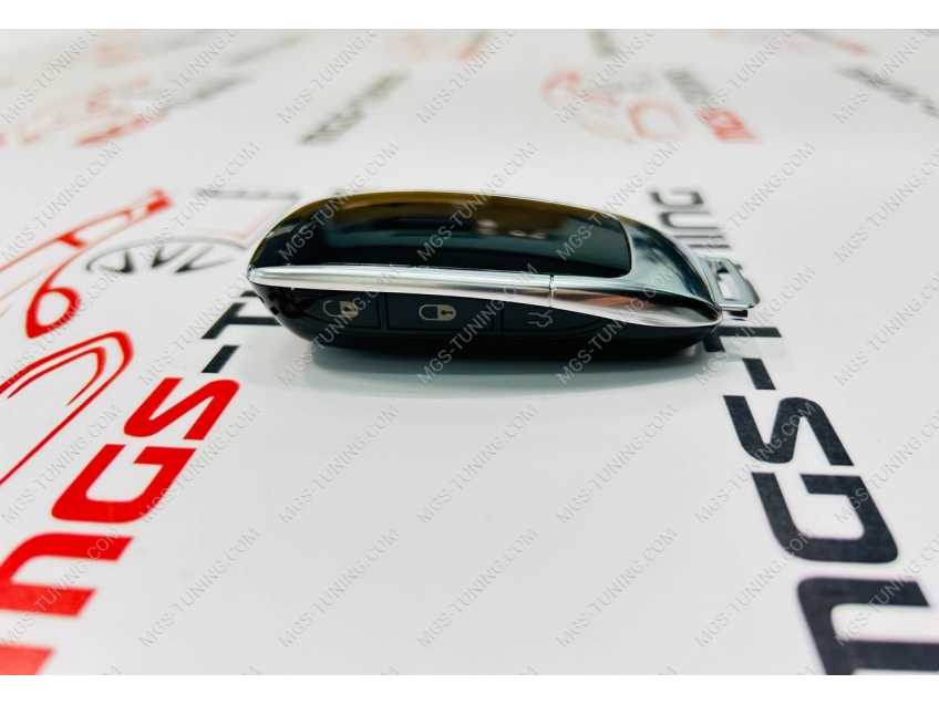 Смарт ключ автомобильный дизайн Mercedes Benz серебристый