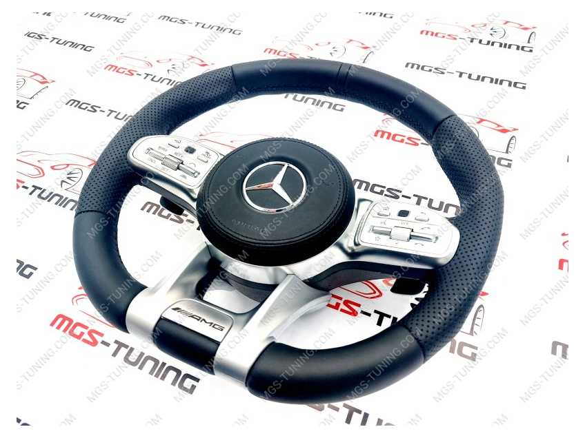 Руль Mercedes 63 AMG с активным круиз контролем и подогревом + подушка