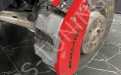 Красные алюминиевые накладки на суппорта АМГ Мерседес гле купе с292