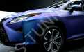 Переливающаяся пленка KPMF фиолетово-голубая Lexus RX + решетка рестайлинг