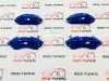 Накладки на суппорта BMW X5 F15 алюминиевые синие 3.0d