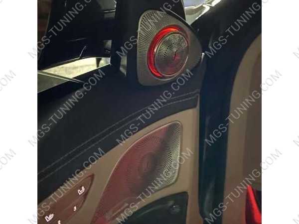 Burmester акустика и воздуховоды с подсветкой Mercedes. S class W222
