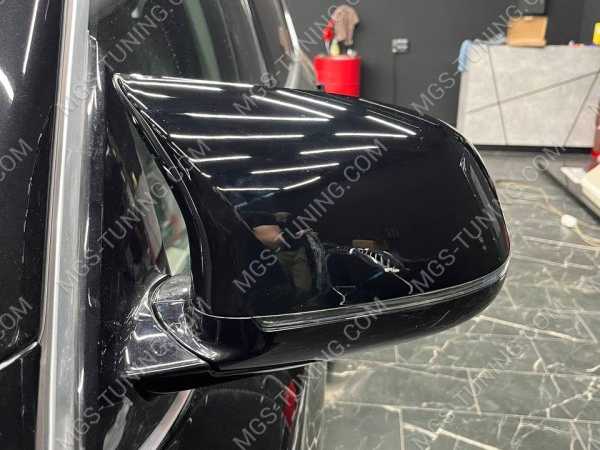 Крышки зеркал в стиле X5M F85 черный глянец для BMW X5 F15 бмв икс 5 икс5 ф15