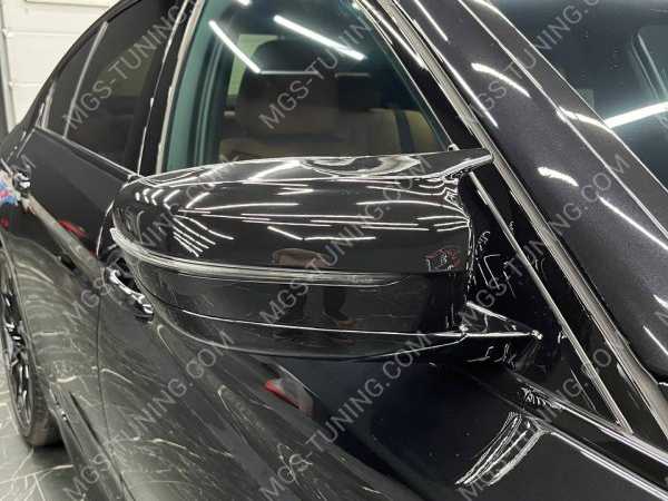 Крышки зеркал черный глянец в стиле M5 F90 м5 ф90 для BMW 5 series G30 Г30 бмв 5 серия