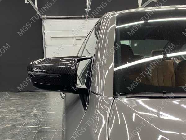Крышки зеркал в стиле M5 F90 на BMW 5 Series G30 из оригинального карбона
