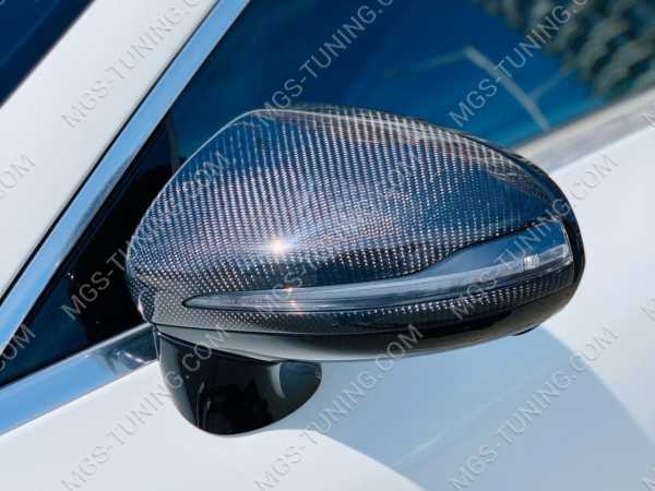 Карбоновые крышки зеркал на Mercedes E-Class Coupe C238