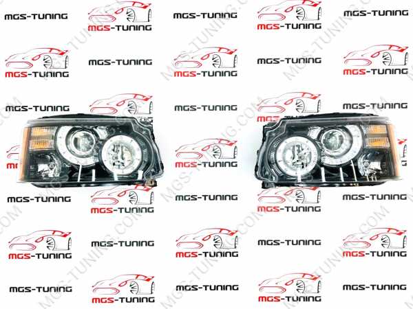 Передние фары рестайлинг Range Rover Sport 05-09 гг.