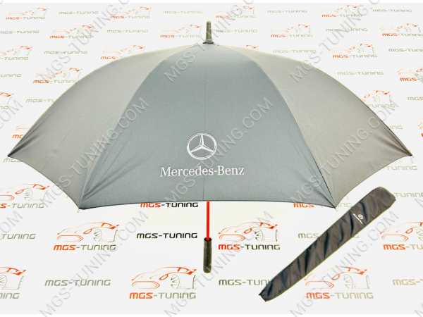 Зонт трость Mercedes Benz с красными вставками