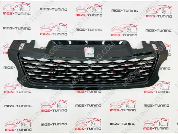 Решетка радиатора Range Rover Sport 13-17 гг. в стиле SVR черная