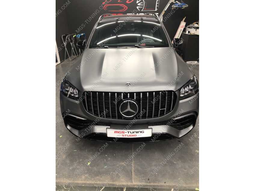 Тюнинг переднего бампера Mercedes GLS-class X167 в стиле 63 AMG