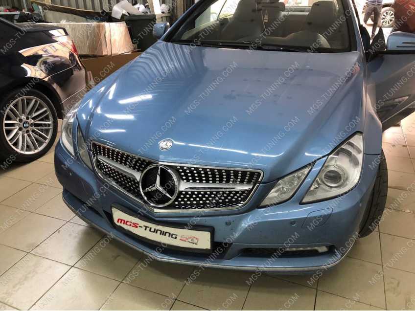 Решётка Mercedes E-Coupe c207 Daimond Silver