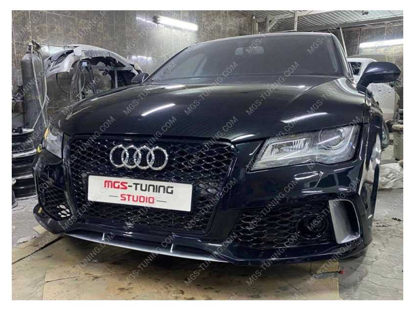 Передний бампер в стиле RS7 Audi A7 4G дорестайлинг 2010-2014