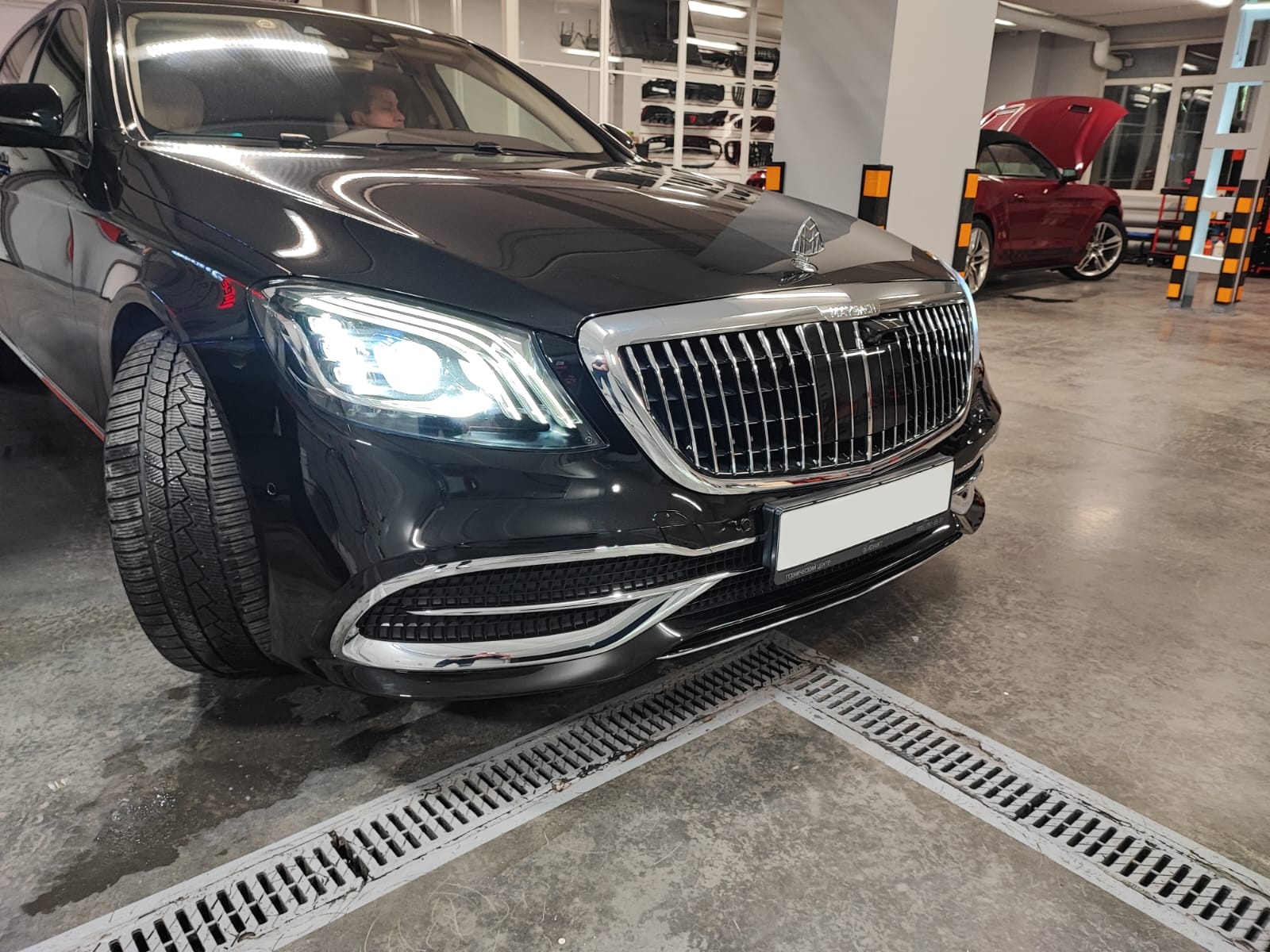 Обвес Mercedes S-class w222 в стиле Maybach рестайлинг + решетка