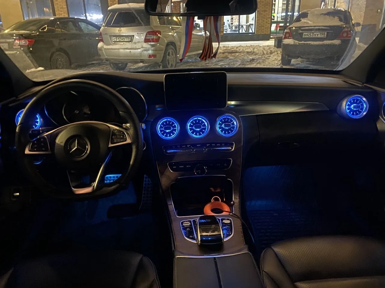 Воздуховоды с подсветкой Mercedes w205/253 (3ц)