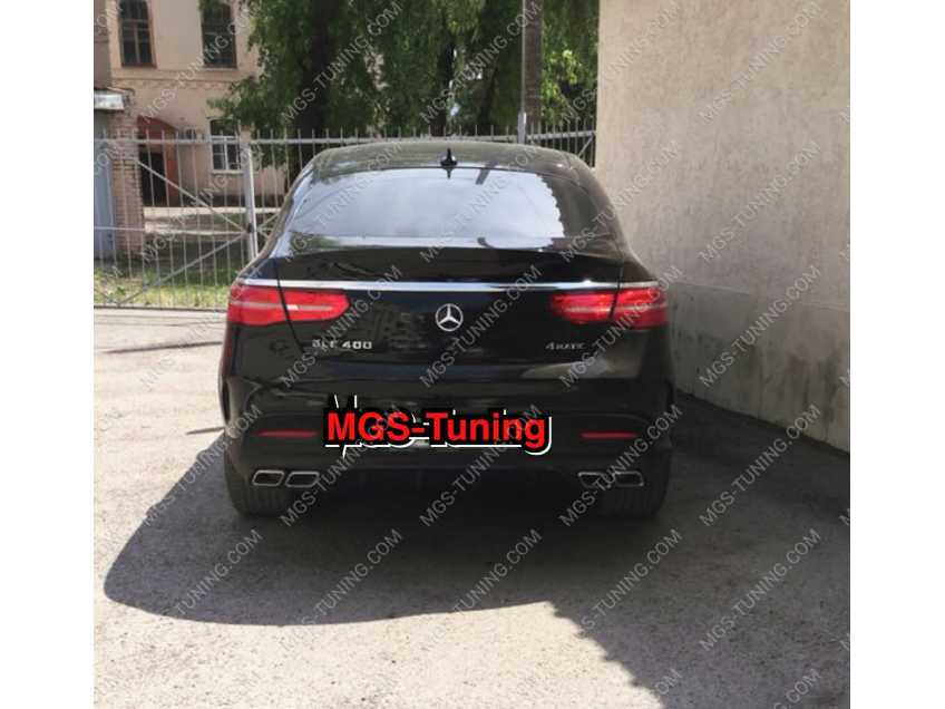 Диффузор и спойлер на Mercedes GLE Coupe