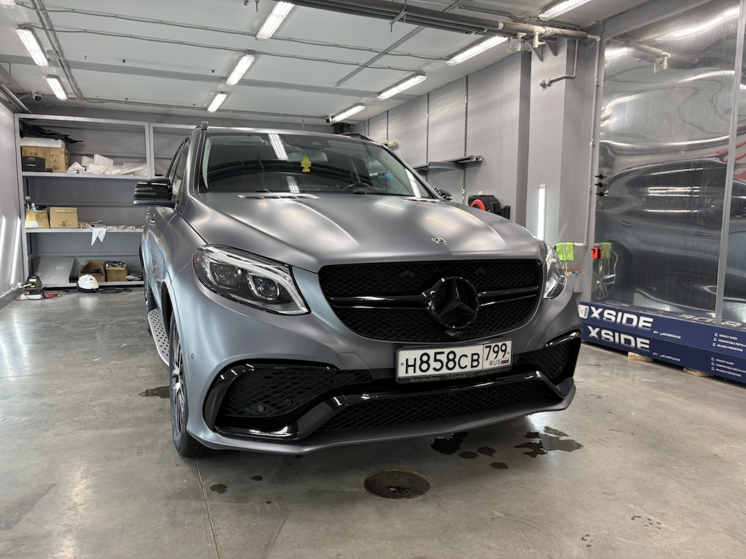 Передний бампер + арки в стиле GLE 63 AMG для Mercedes GLE-class W166 (2015-2019)