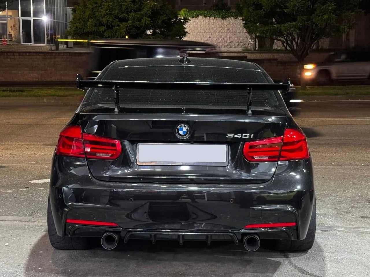 Спойлер на багажник BMW 3 серия f30/80 M3 GTS style черный глянец