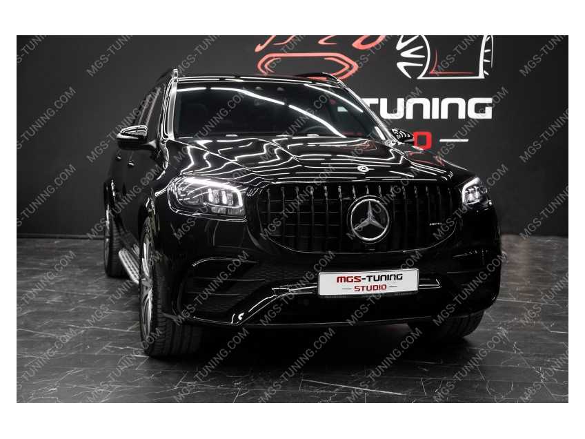 Передний бампер, пороги, диффузор и насадки 63 AMG GLS-class x167