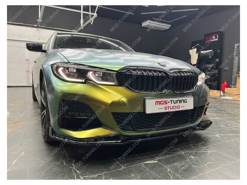 Губа + диффузор в стиле M-performance M340i для  BMW 3 серия G20