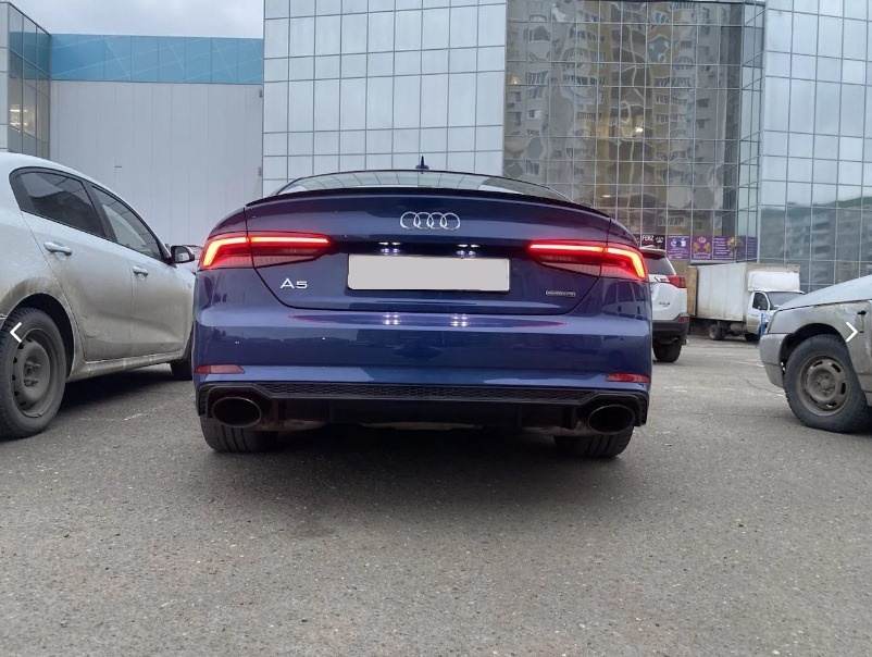 Диффузор на Audi A5 16-20 (2/4 двери) в стиле RS5 для S-line версии