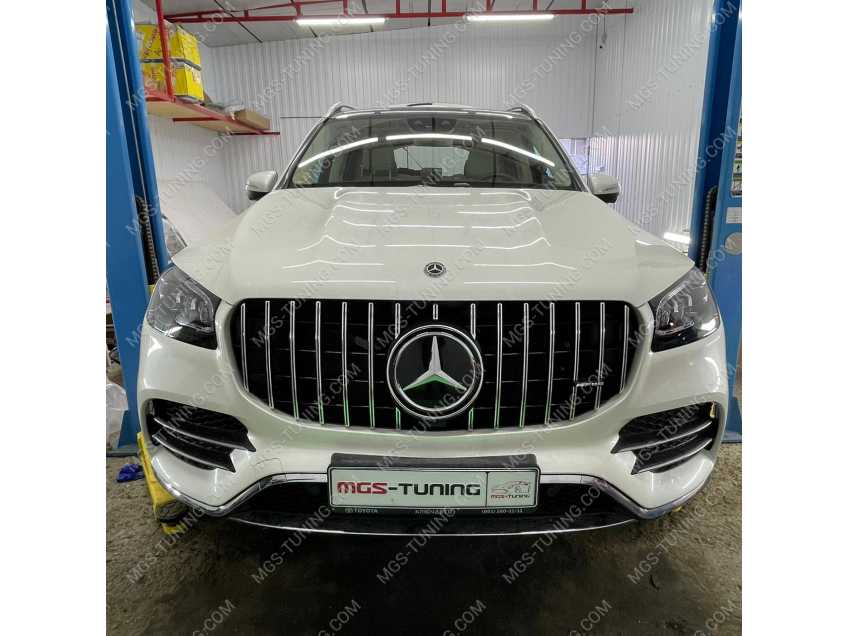 Решетка радиатора и диффузор 63 AMG на Mercedes GLS-Class X167